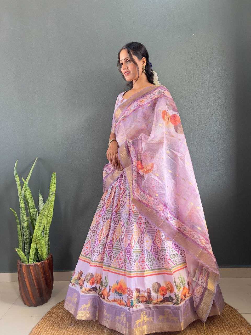 Ynf Silk Cotton KESH554 BRAMOS Lehengas Wholesale Silk Lehenga Printed Lehenga Manufacturer