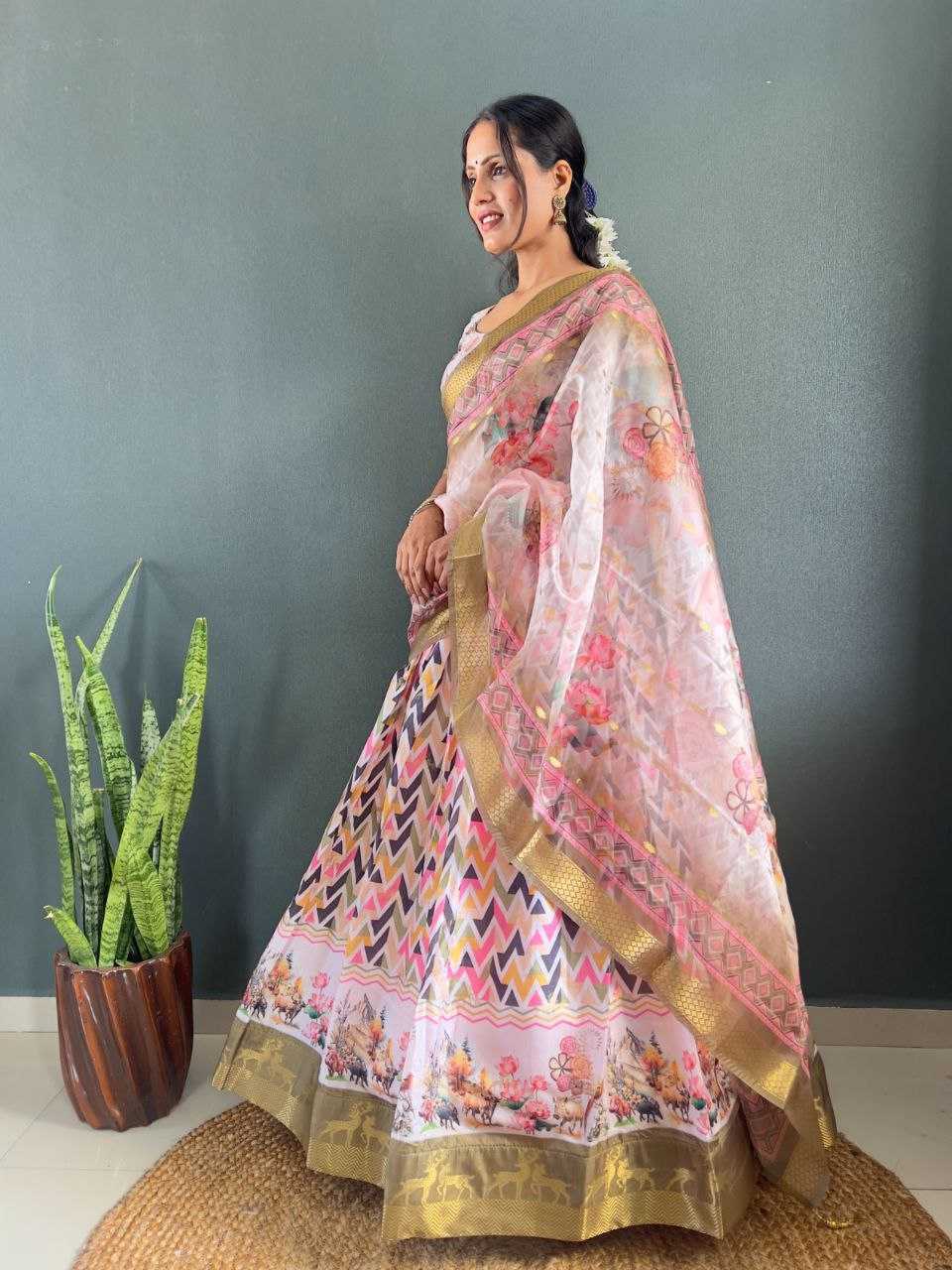 Ynf Silk Cotton KESH554 BRAMOS Lehengas Wholesale Silk Lehenga Printed Lehenga Manufacturer