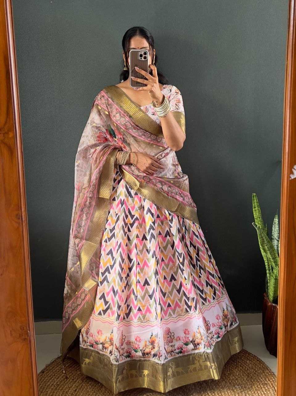 Ynf Silk Cotton KESH554 BRAMOS Lehengas Wholesale Silk Lehenga Printed Lehenga Manufacturer