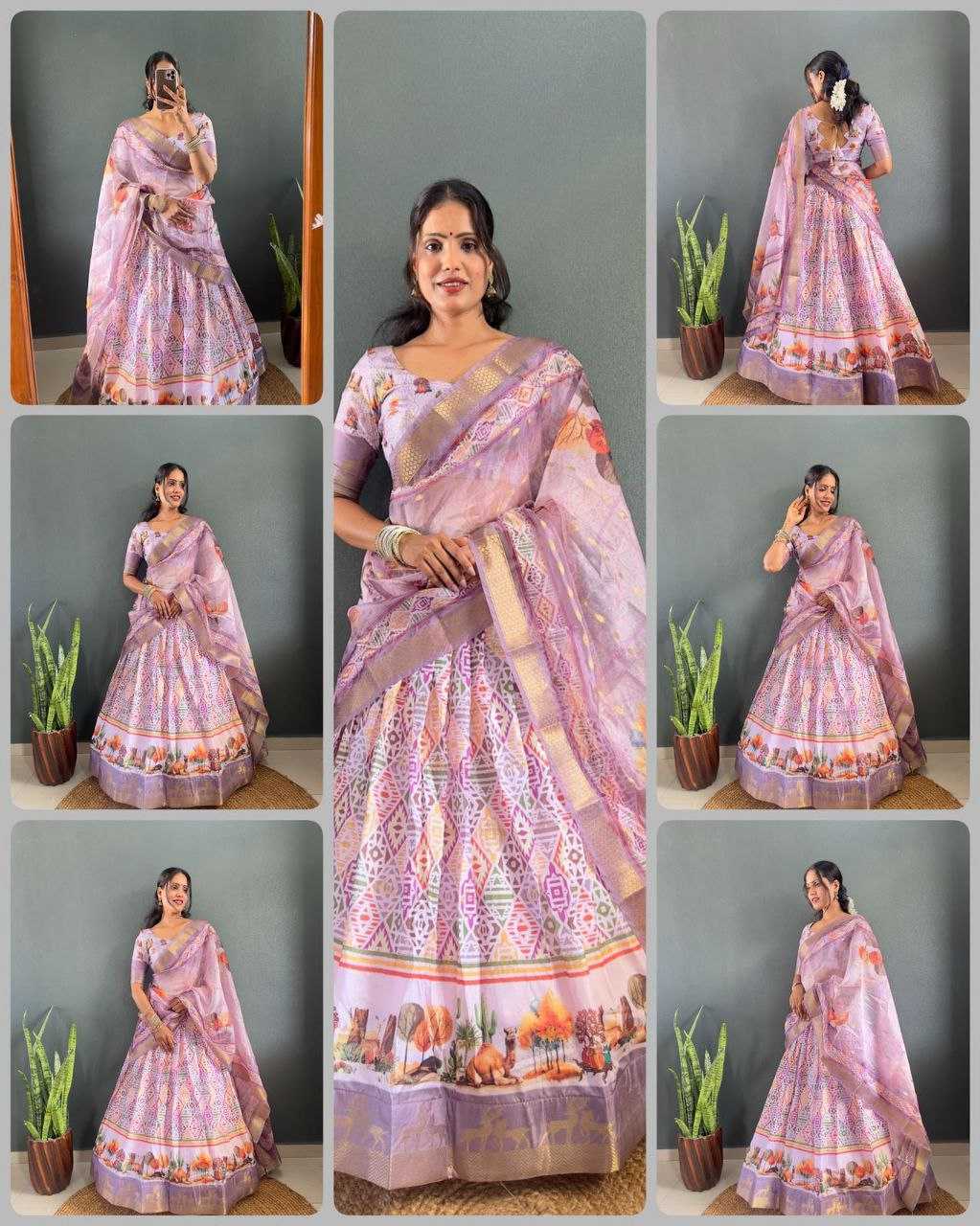 Ynf Silk Cotton KESH554 BRAMOS Lehengas Wholesale Silk Lehenga Printed Lehenga Manufacturer