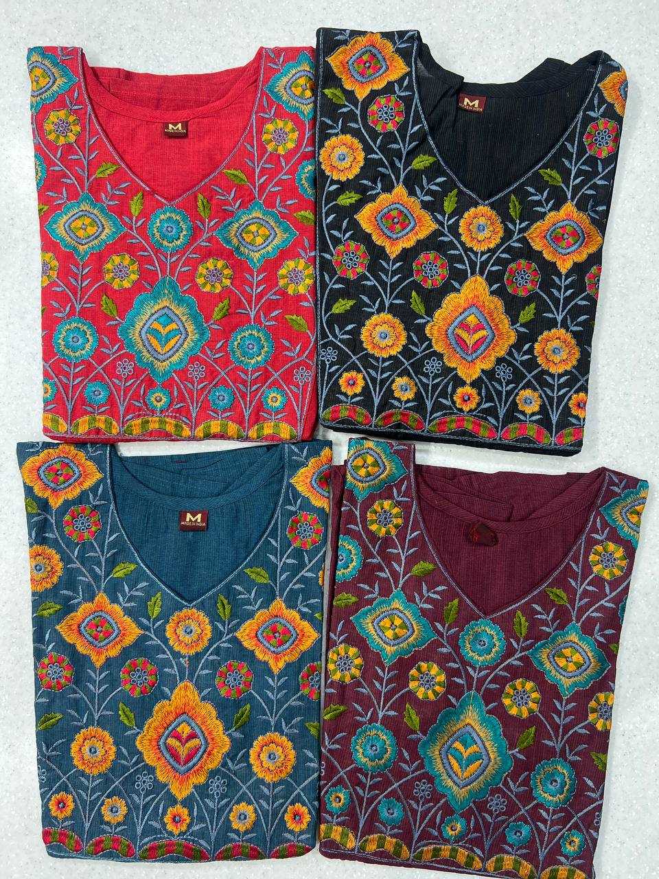 Ynf Silk Cotton RIN125 Charmi Western Wears Wholesale Tops Manufacturer