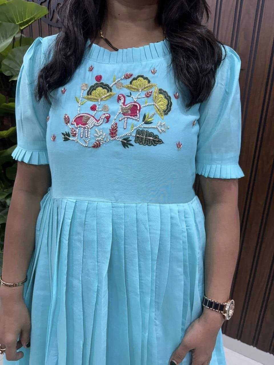Ynf Silk Cotton RIN161 LAUNCING Gowns Wholesale Printed Gowns Embroidery Gowns Party Gowns Long Gowns Manufacturer