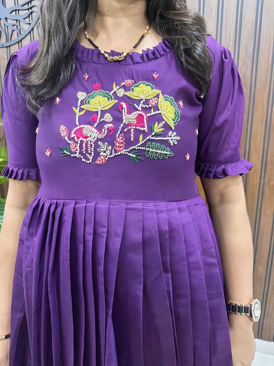 Ynf Silk Cotton RIN161 LAUNCING Gowns Wholesale Printed Gowns Embroidery Gowns Party Gowns Long Gowns Manufacturer