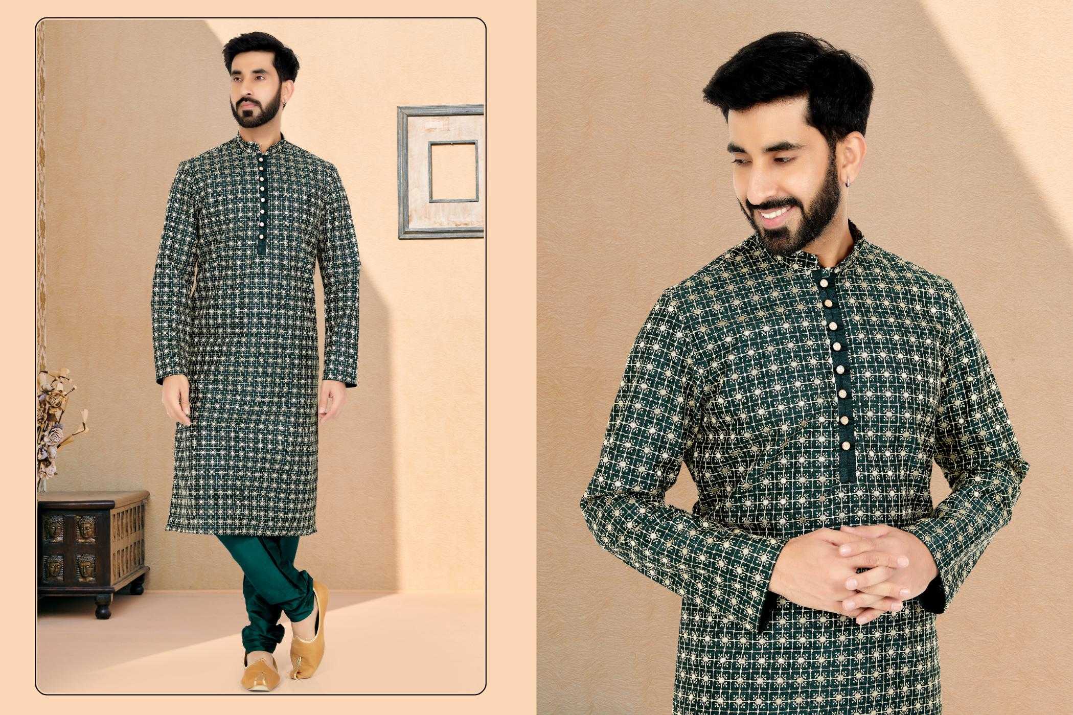 Ynf Silk Cotton RIN223 3063A Mens Wear Wholesale Mens Kurtas Mens Kurta Pyjama Men Wedding kurta Manufacturer