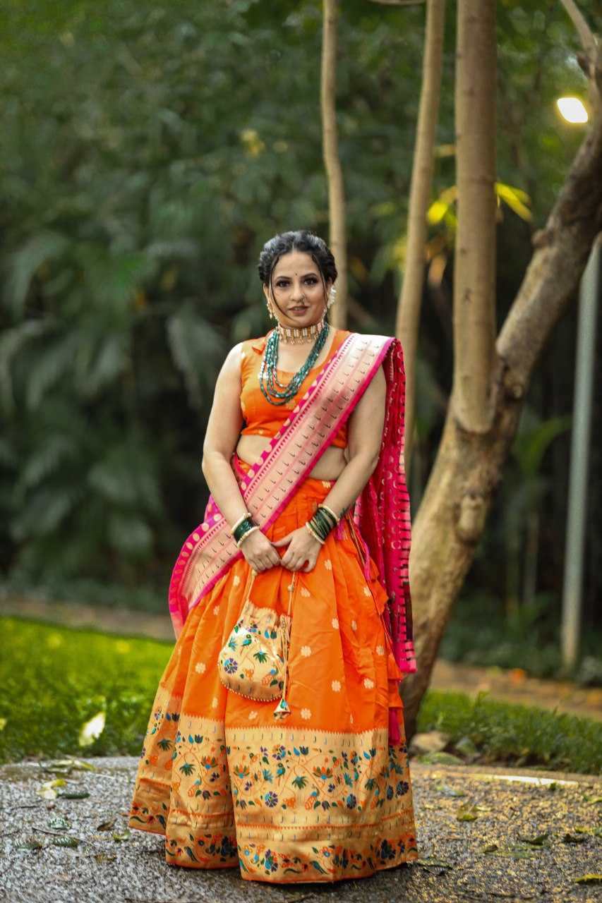 Ynf Silk KESH134 2015 Lehengas Festive Collections Wholesale Silk Lehenga Paithani Lehenga Navratri Chaniya Choli Manufacturer
