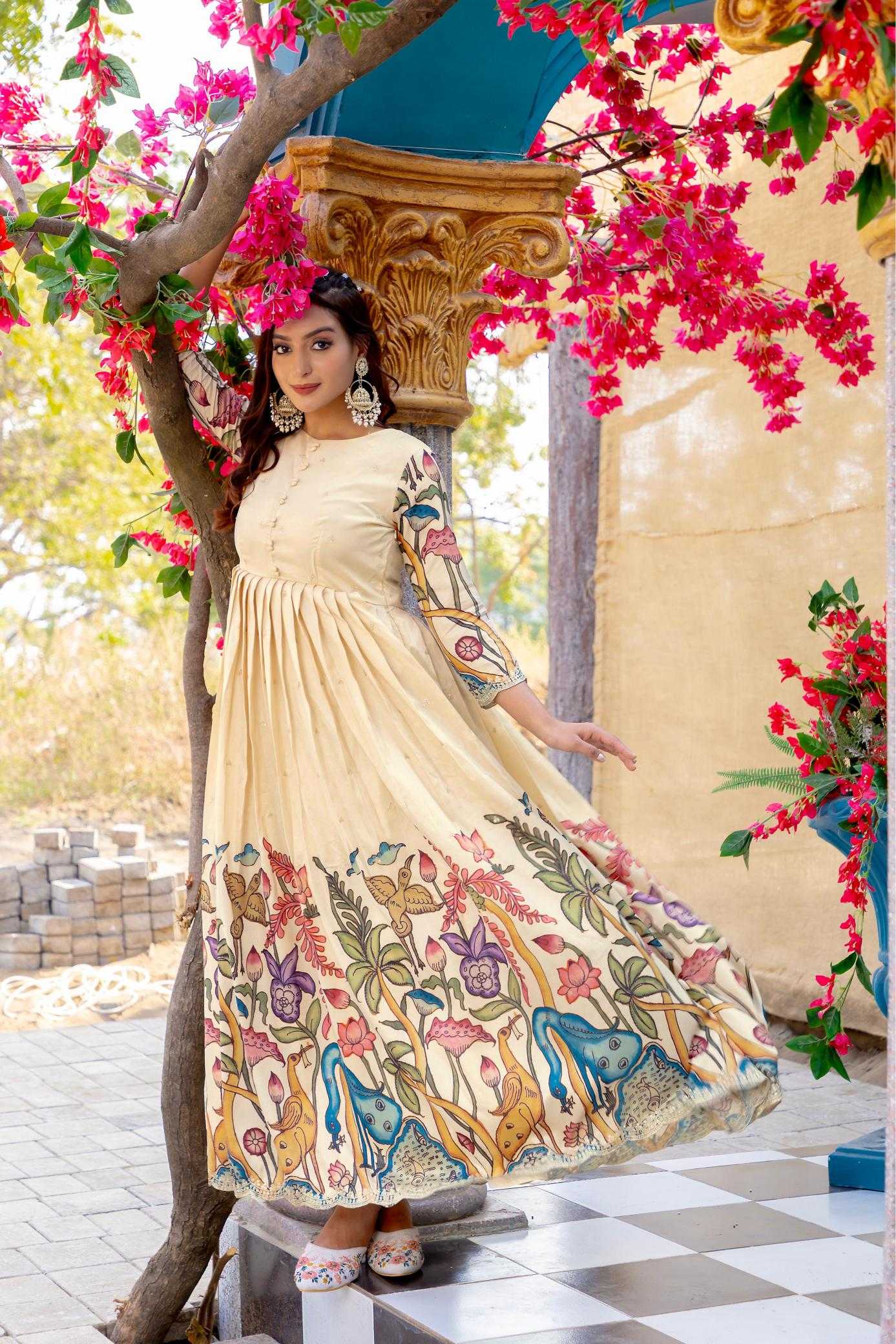 Ynf Silk KESH249 200002 Gowns Festive Collections Plus Size Collections Wholesale Embroidery Gowns Silk Gowns Onam Collections Manufacturer
