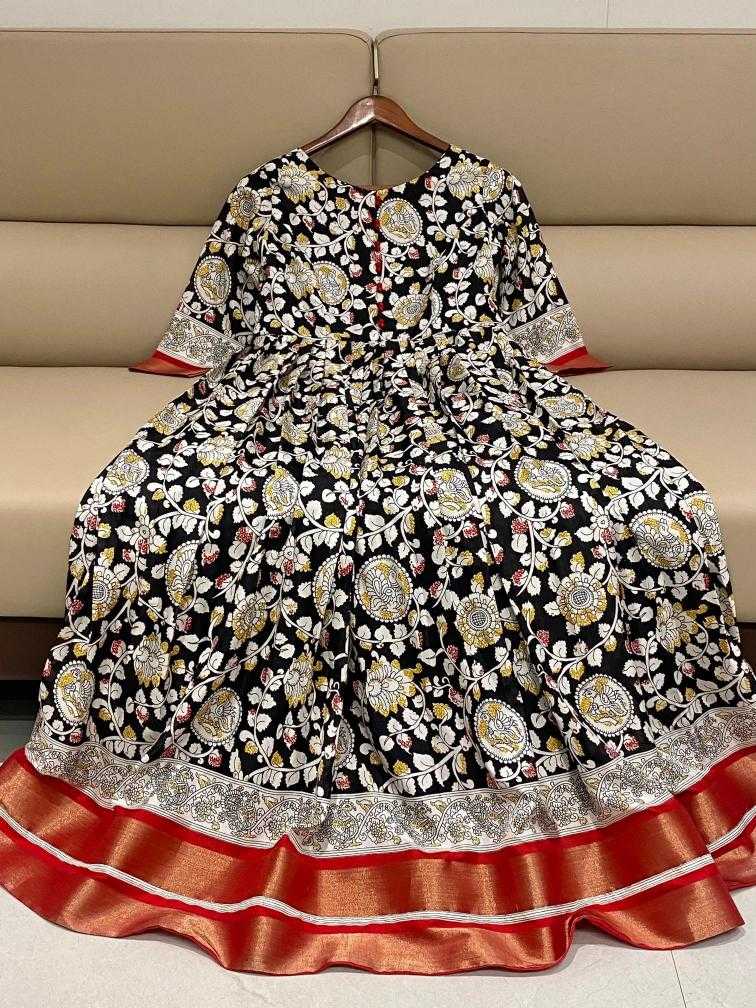 Ynf Silk KESH249 55 Gowns Plus Size Collections Wholesale Printed Gowns Designer Gowns Silk Gowns Manufacturer