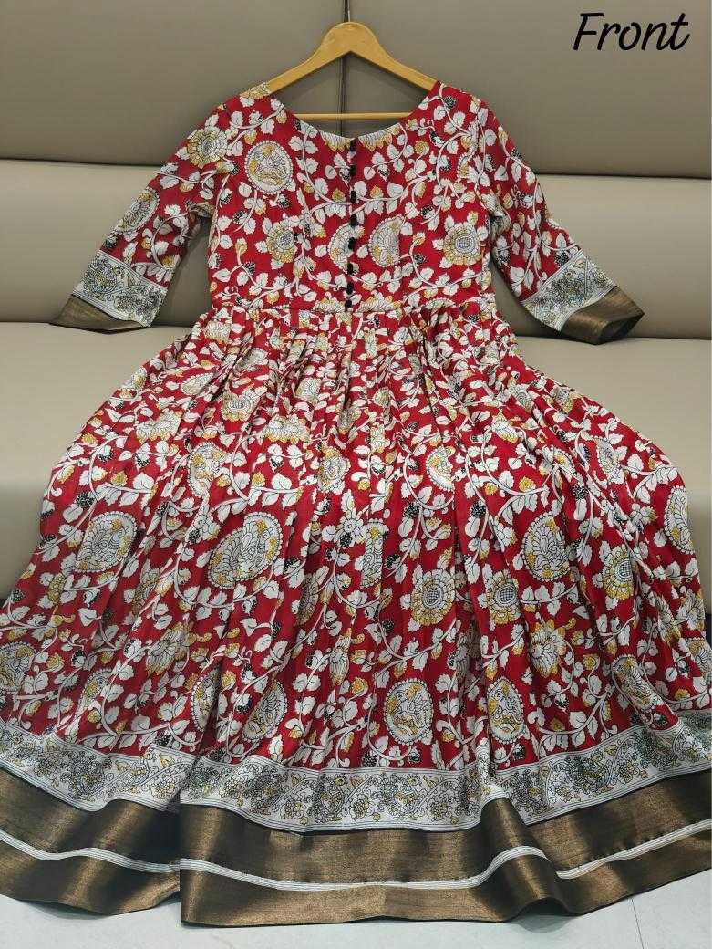 Ynf Silk KESH249 55 Gowns Plus Size Collections Wholesale Printed Gowns Designer Gowns Silk Gowns Manufacturer