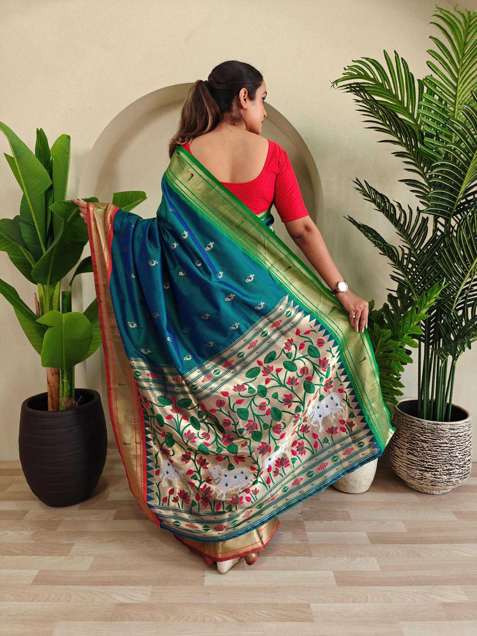 Ynf Silk KESH249 Aabha Silk Sarees Wholesale Paithani Sarees Brocade Sarees Designer Silk Sarees Manufacturer