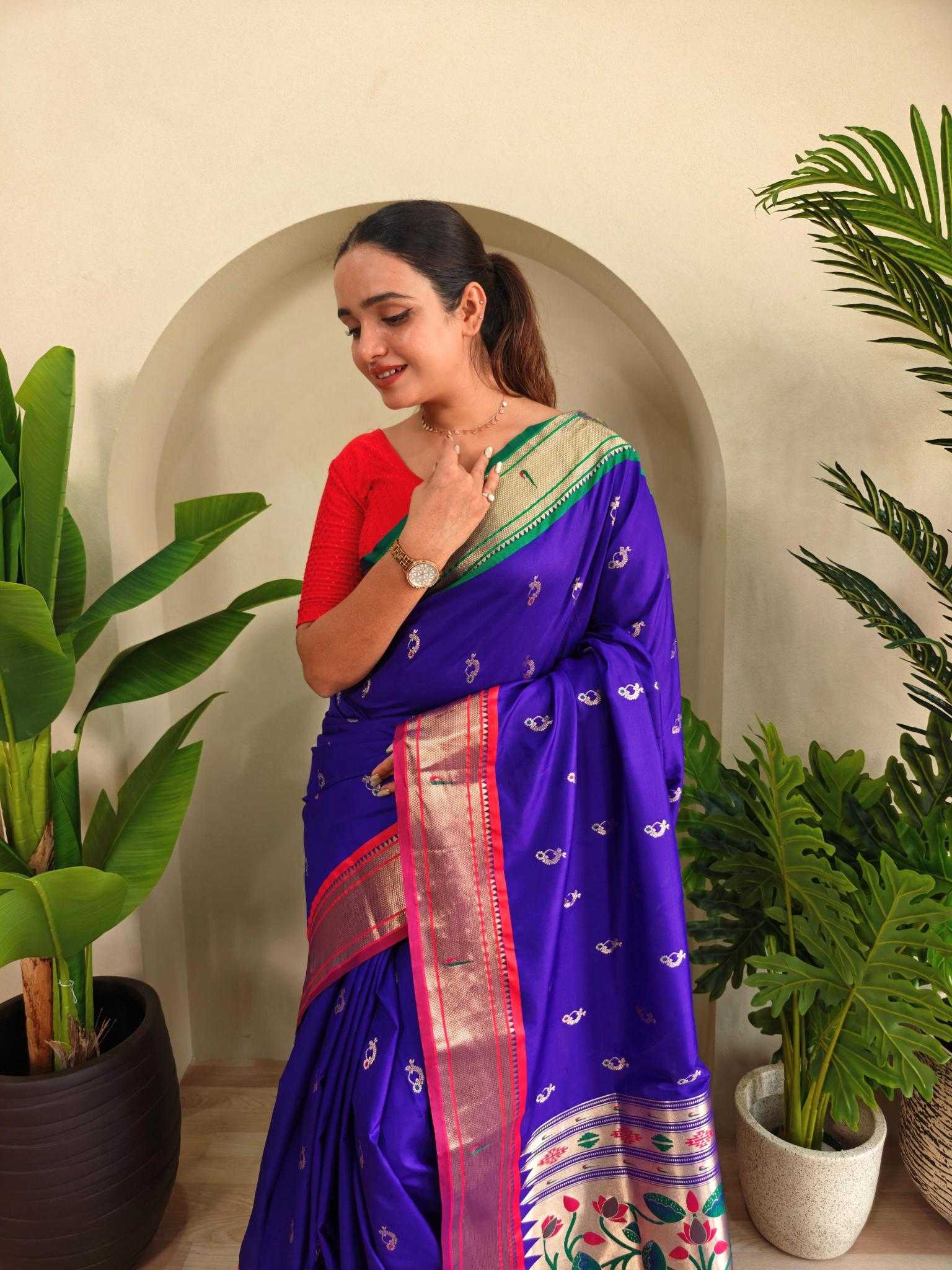 Ynf Silk KESH249 Aabha Silk Sarees Wholesale Paithani Sarees Brocade Sarees Designer Silk Sarees Manufacturer