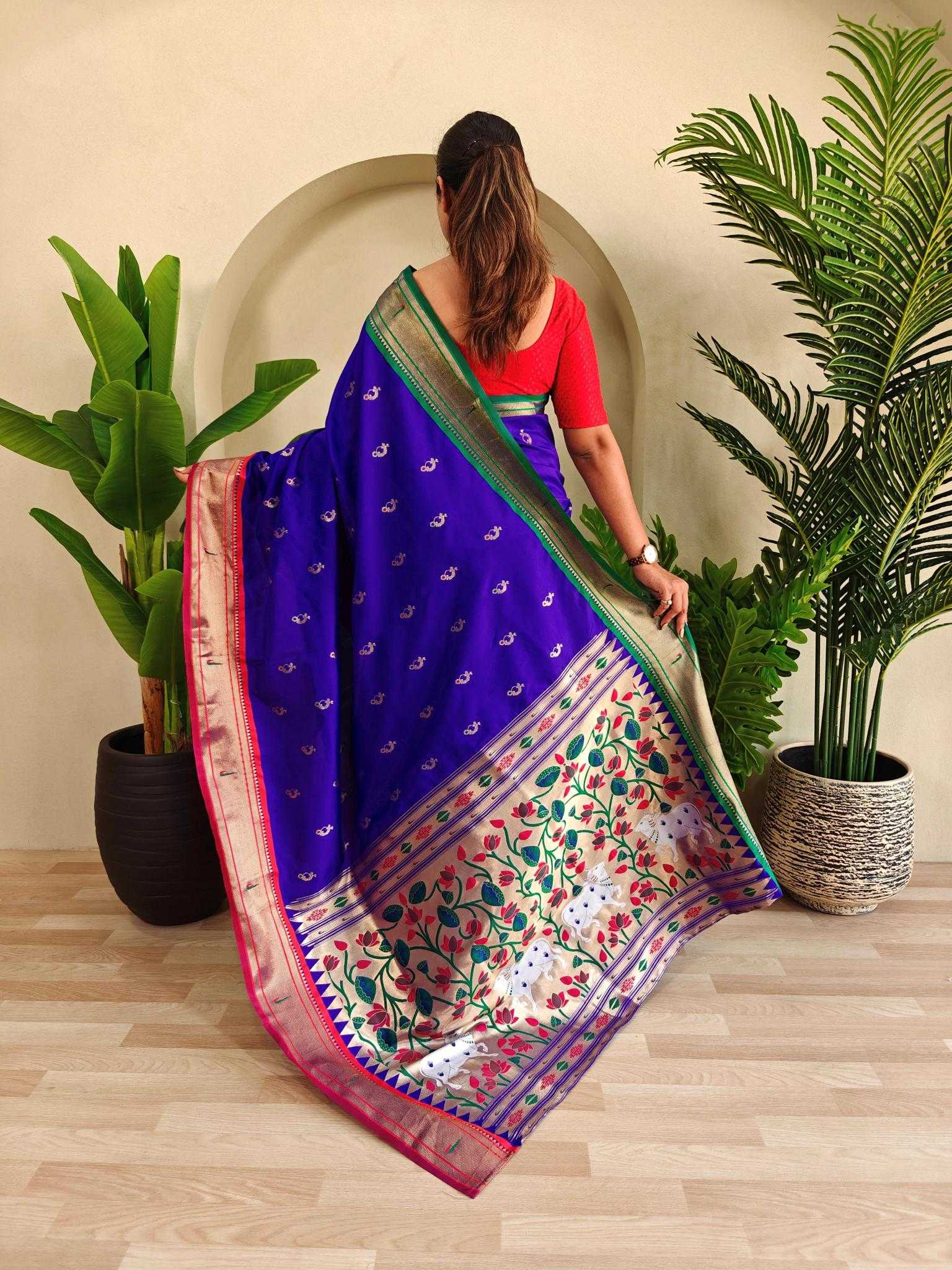 Ynf Silk KESH249 Aabha Silk Sarees Wholesale Paithani Sarees Brocade Sarees Designer Silk Sarees Manufacturer