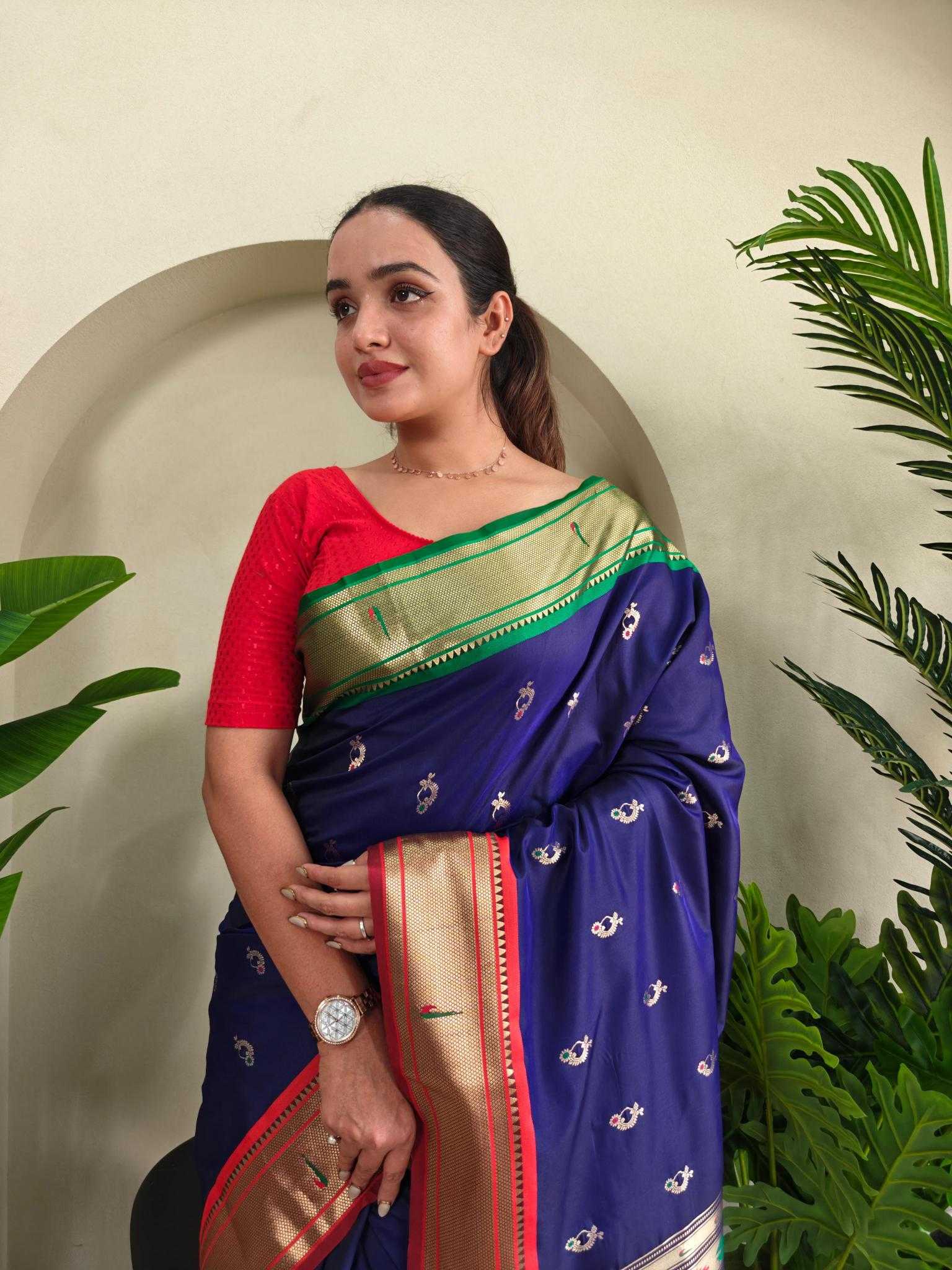 Ynf Silk KESH249 Aabha Silk Sarees Wholesale Paithani Sarees Brocade Sarees Designer Silk Sarees Manufacturer