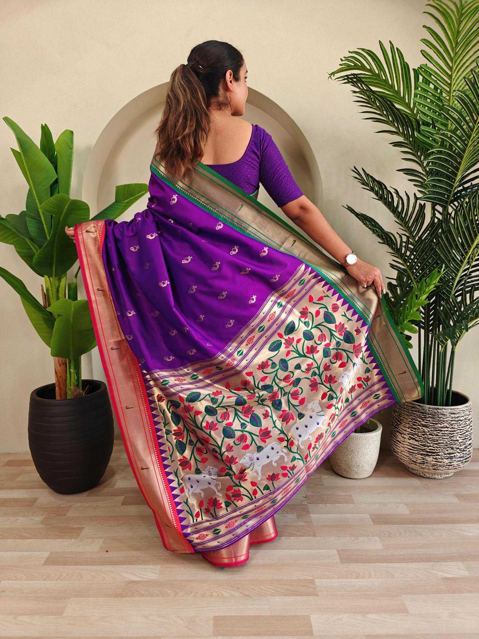 Ynf Silk KESH249 Aabha Silk Sarees Wholesale Paithani Sarees Brocade Sarees Designer Silk Sarees Manufacturer
