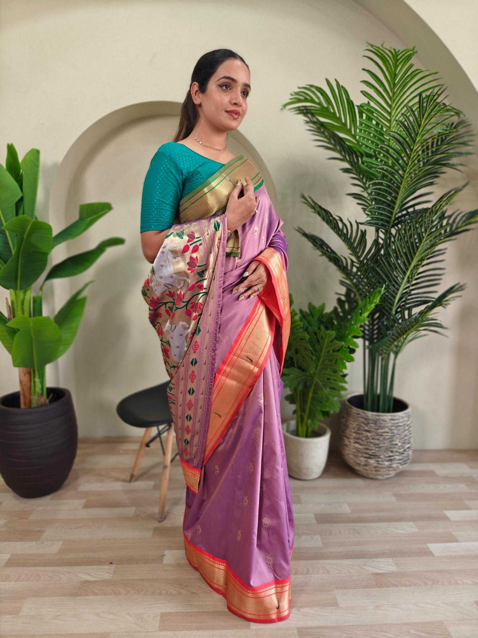 Ynf Silk KESH249 Aabha Silk Sarees Wholesale Paithani Sarees Brocade Sarees Designer Silk Sarees Manufacturer