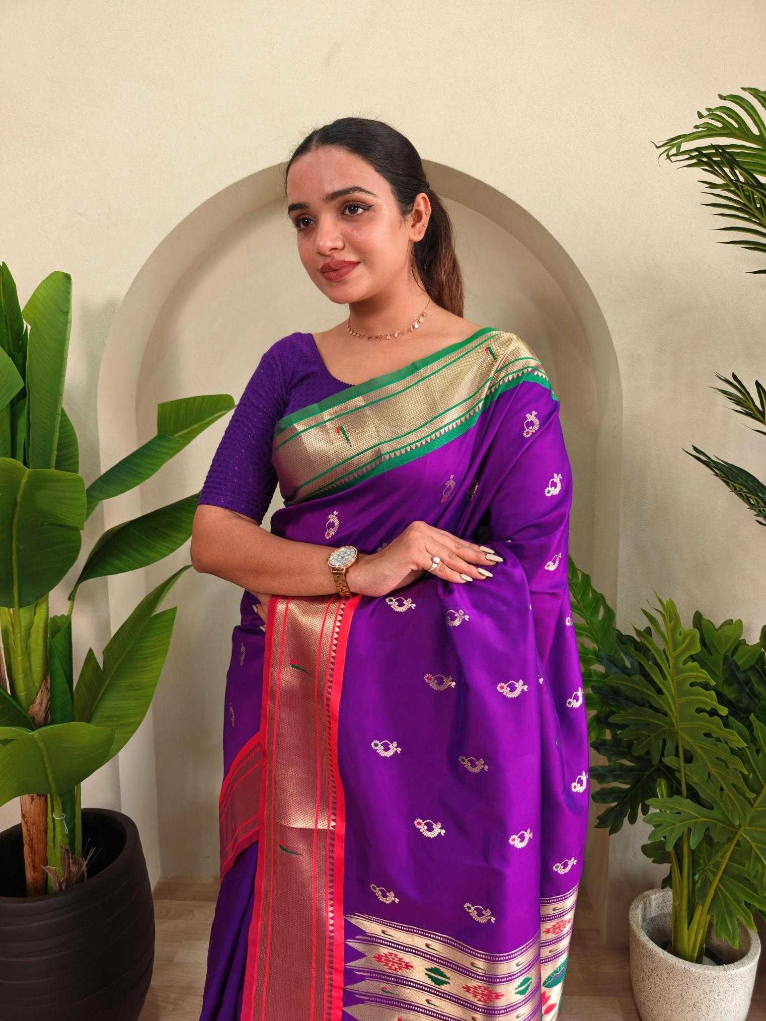 Ynf Silk KESH249 Aabha Silk Sarees Wholesale Paithani Sarees Brocade Sarees Designer Silk Sarees Manufacturer
