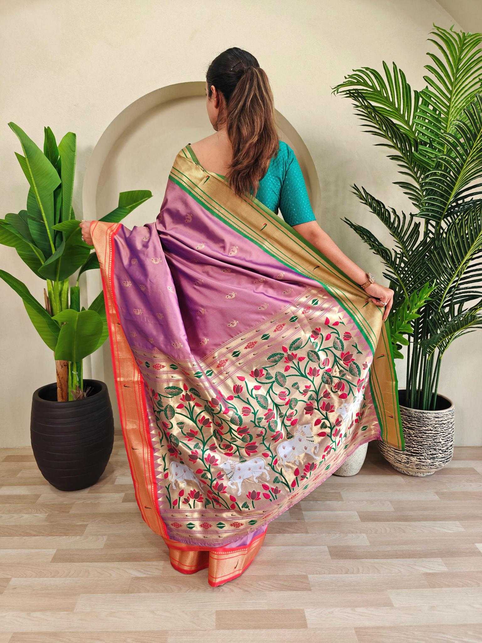 Ynf Silk KESH249 Aabha Silk Sarees Wholesale Paithani Sarees Brocade Sarees Designer Silk Sarees Manufacturer
