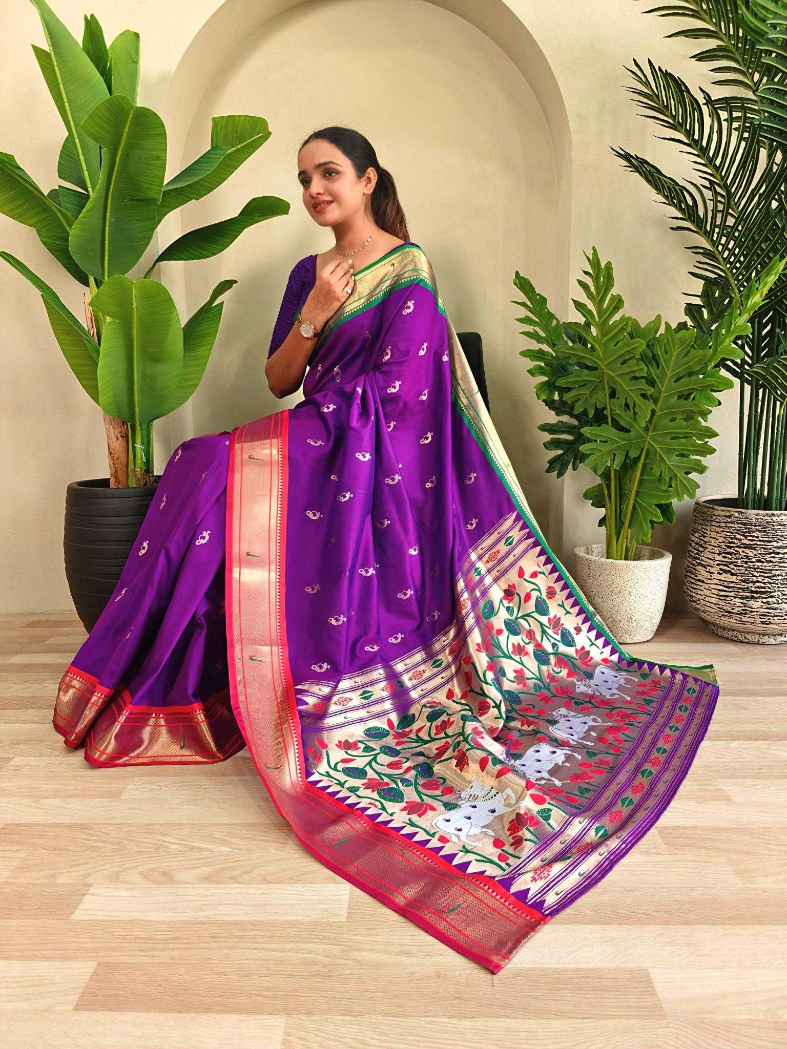 Ynf Silk KESH249 Aabha Silk Sarees Wholesale Paithani Sarees Brocade Sarees Designer Silk Sarees Manufacturer
