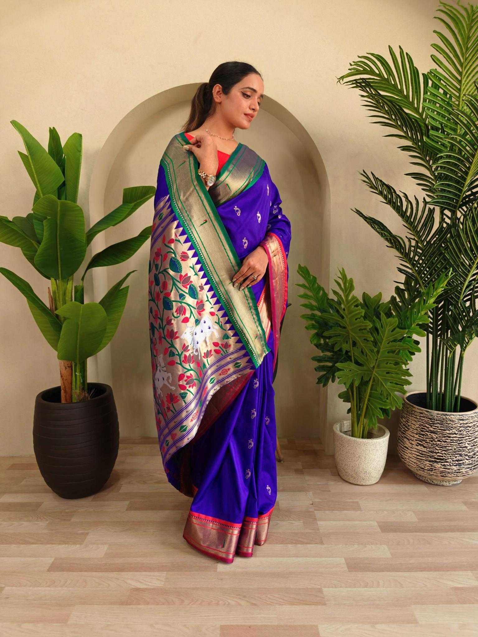 Ynf Silk KESH249 Aabha Silk Sarees Wholesale Paithani Sarees Brocade Sarees Designer Silk Sarees Manufacturer