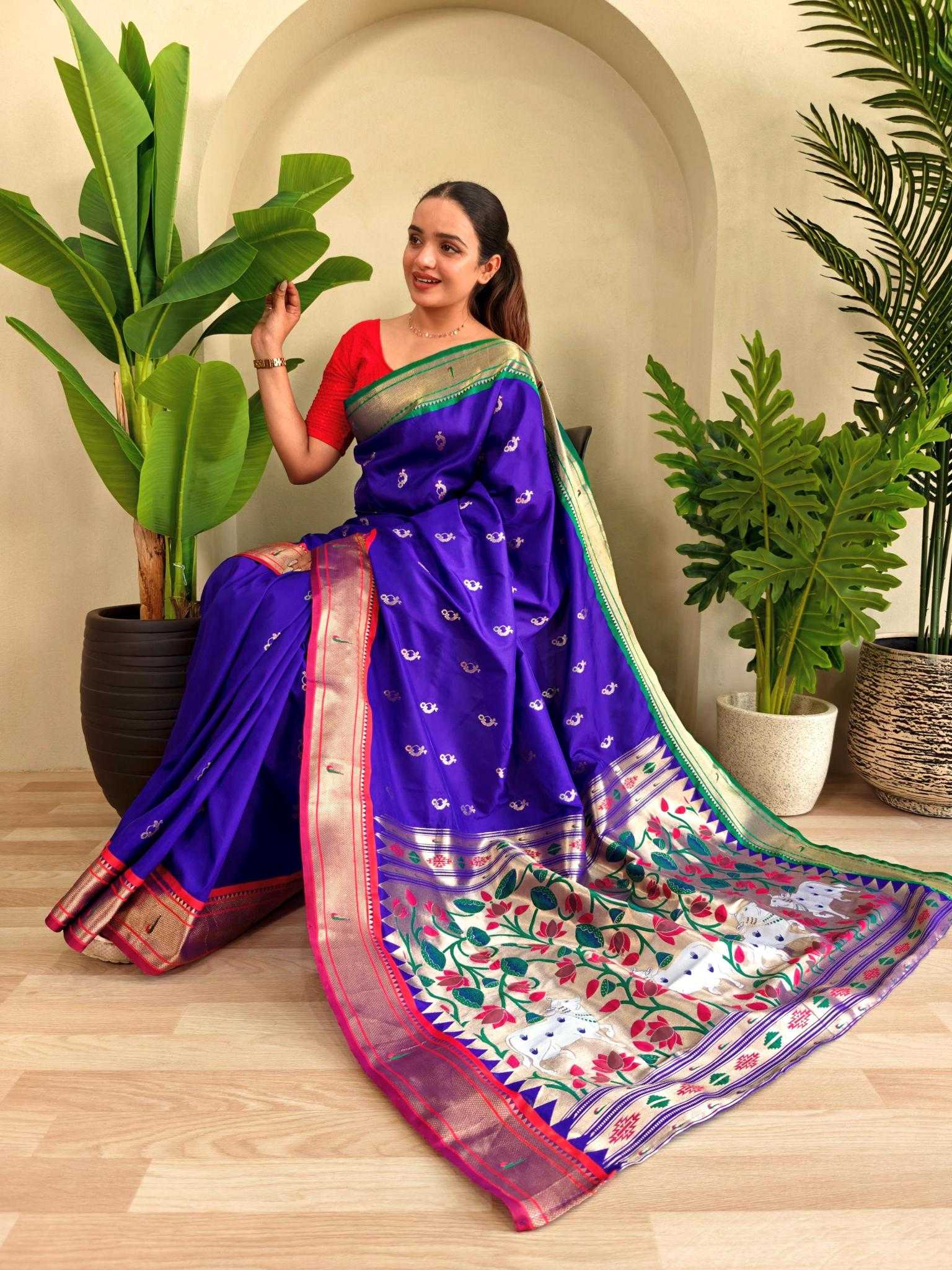 Ynf Silk KESH249 Aabha Silk Sarees Wholesale Paithani Sarees Brocade Sarees Designer Silk Sarees Manufacturer