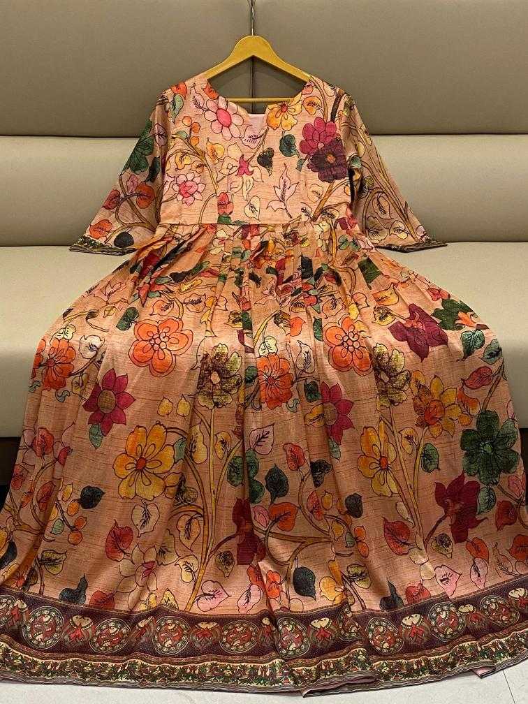 Ynf Silk KESH249 CK1 Gowns Plus Size Collections Wholesale Printed Gowns Party Gowns Designer Gowns Manufacturer