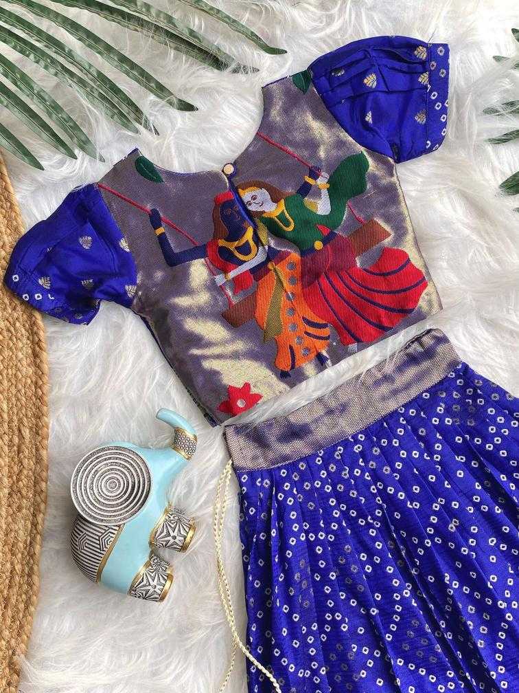 Ynf Silk KESH249 K Bandhej Kids Wear Wholesale Kids Lehenga Kids Lehenga Choli Baby Girl Lehenga Manufacturer