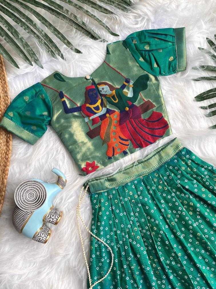 Ynf Silk KESH249 K Bandhej Kids Wear Wholesale Kids Lehenga Kids Lehenga Choli Baby Girl Lehenga Manufacturer