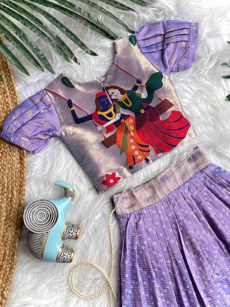 Ynf Silk KESH249 K Bandhej Kids Wear Wholesale Kids Lehenga Kids Lehenga Choli Baby Girl Lehenga Manufacturer