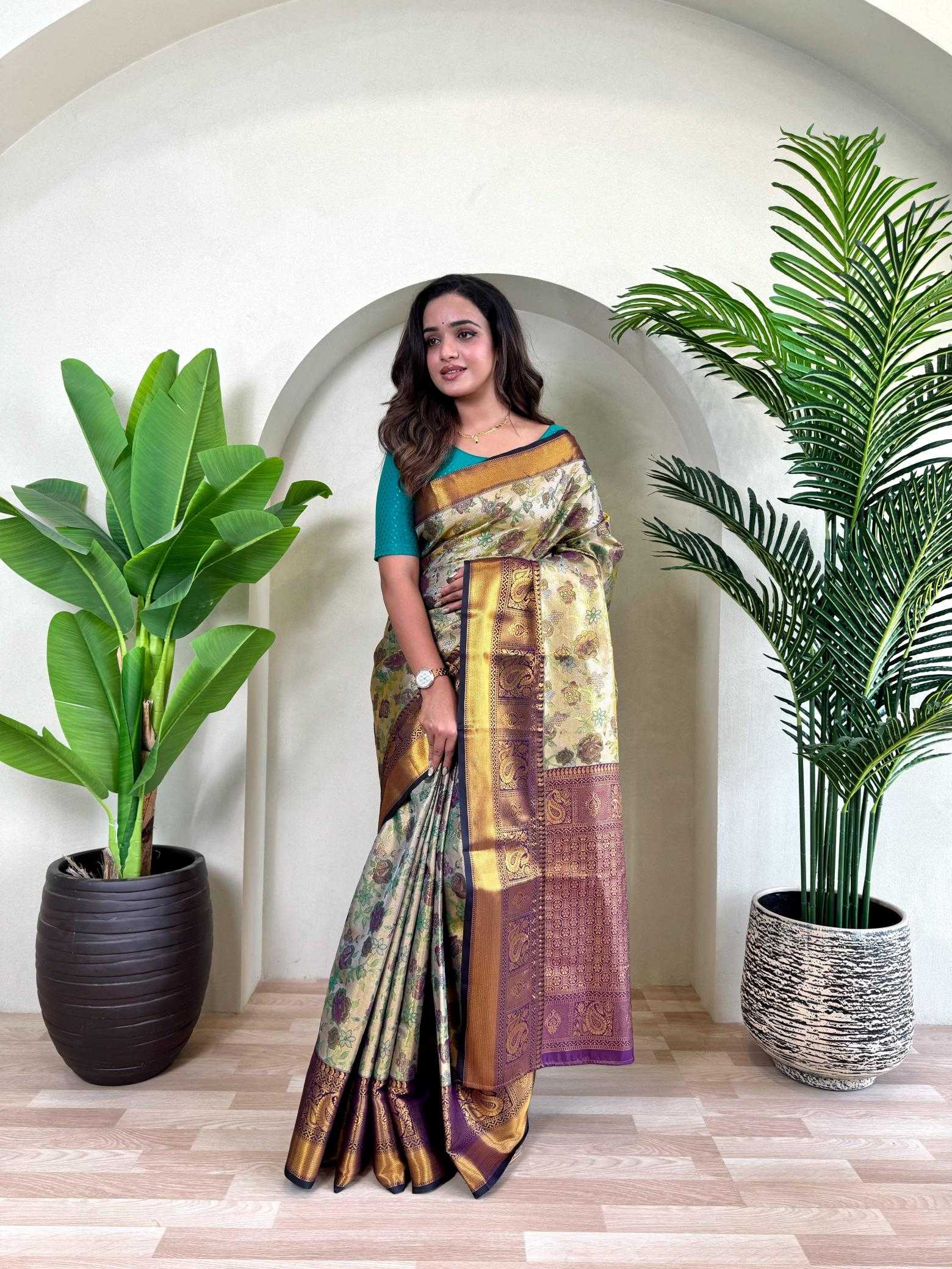 Ynf Silk KESH249 Sujata Silk Sarees Wholesale Zari Border Silk Sarees Silk Sarees For Weddings Kanchipuram Silk Sarees Manufacturer