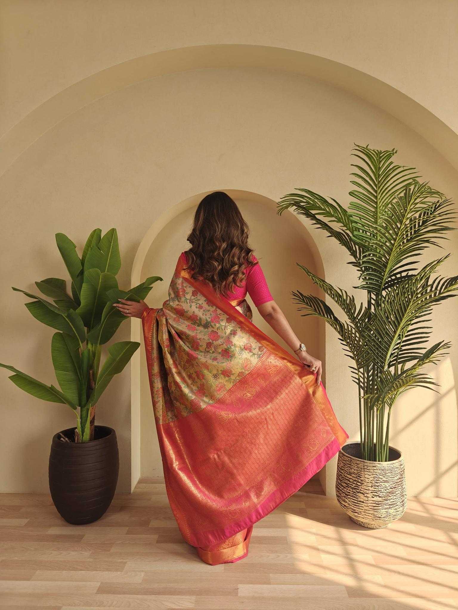 Ynf Silk KESH249 Sujata Silk Sarees Wholesale Zari Border Silk Sarees Silk Sarees For Weddings Kanchipuram Silk Sarees Manufacturer