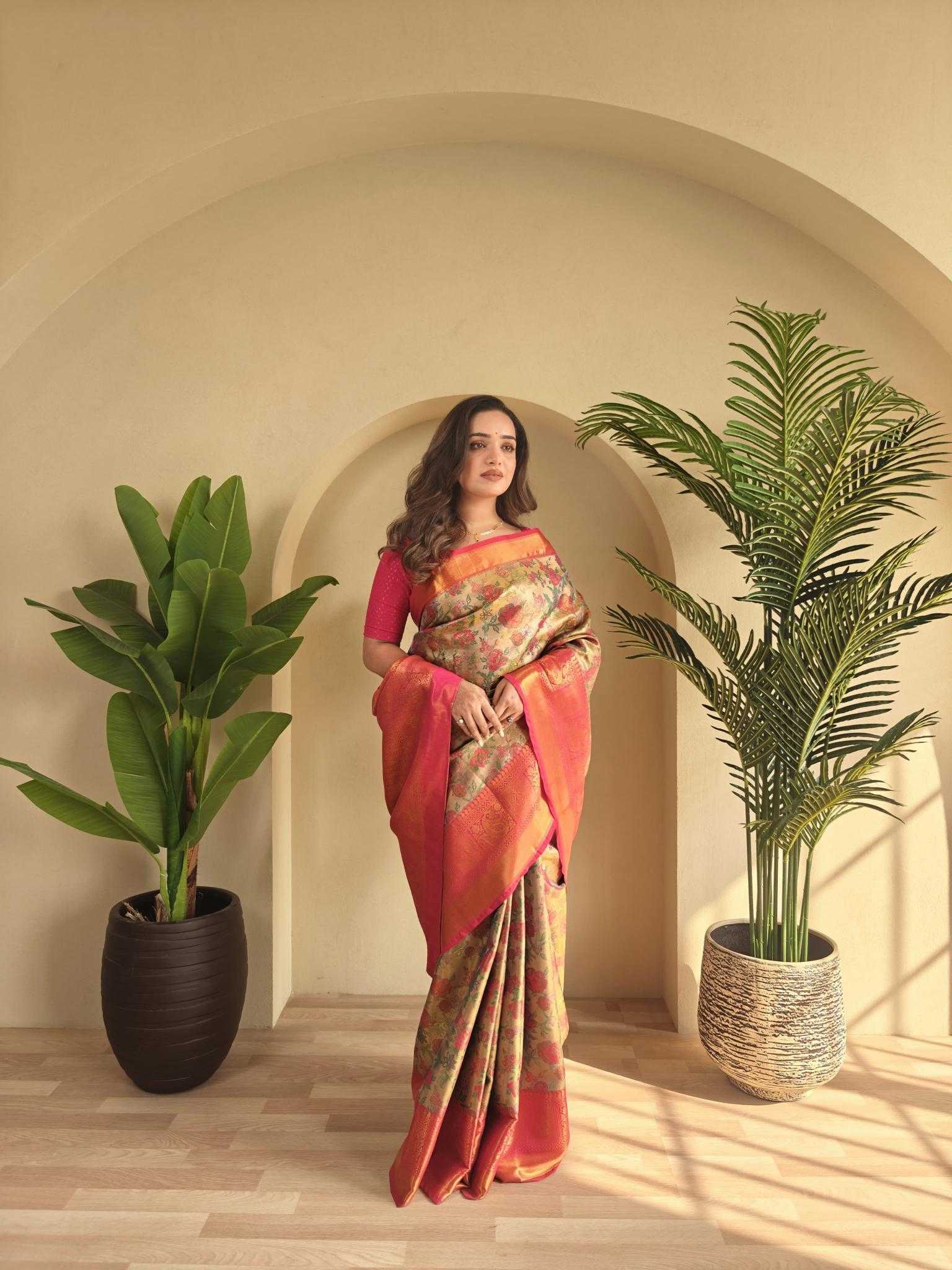 Ynf Silk KESH249 Sujata Silk Sarees Wholesale Zari Border Silk Sarees Silk Sarees For Weddings Kanchipuram Silk Sarees Manufacturer