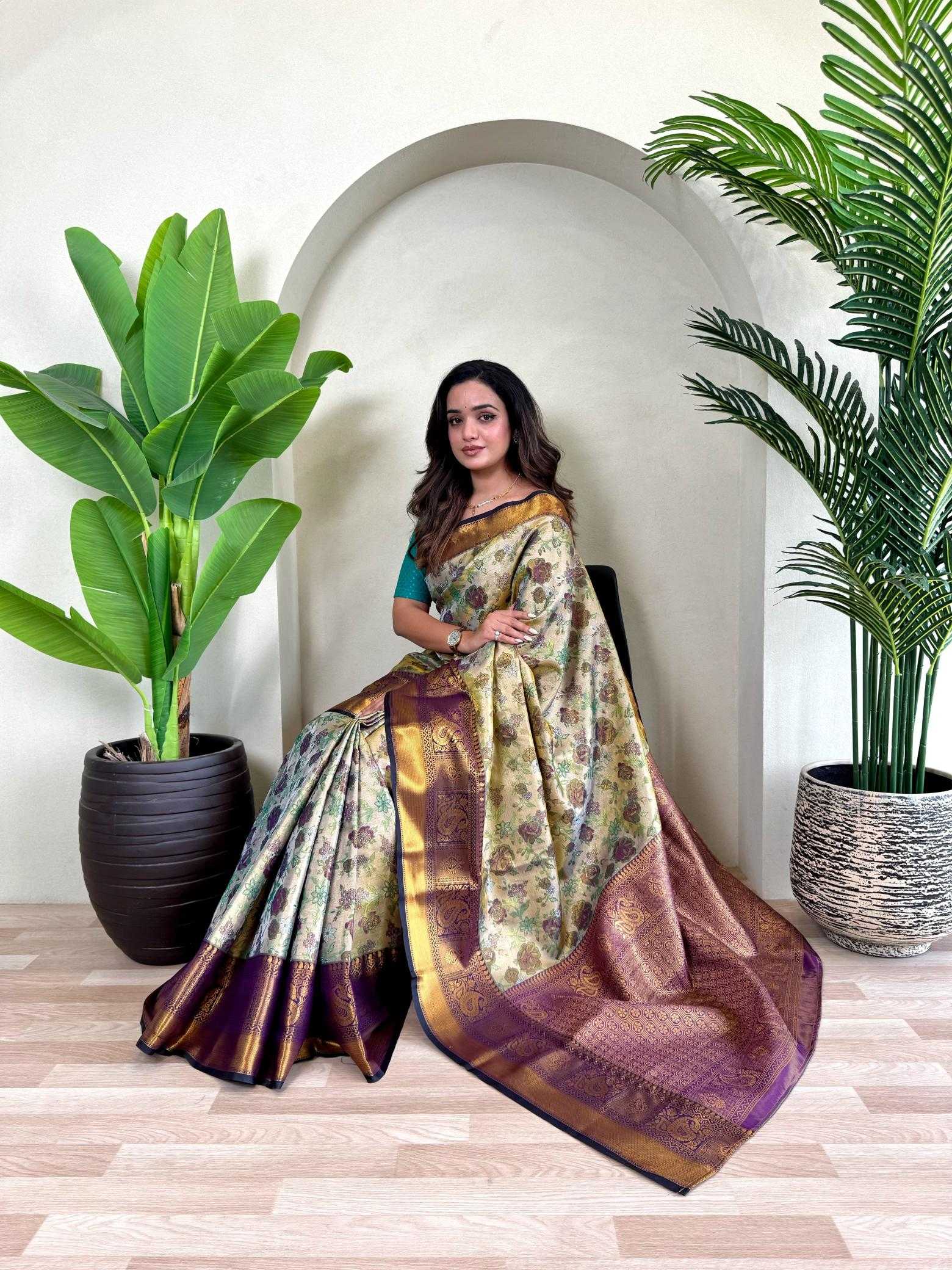 Ynf Silk KESH249 Sujata Silk Sarees Wholesale Zari Border Silk Sarees Silk Sarees For Weddings Kanchipuram Silk Sarees Manufacturer