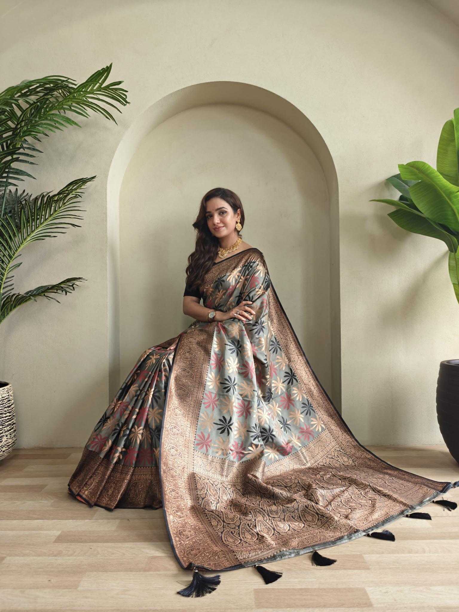 Ynf Silk KESH249 Sushmita Silk Sarees Wholesale Traditional Silk Sarees Designer Silk Sarees Silk Sarees For Weddings Manufacturer