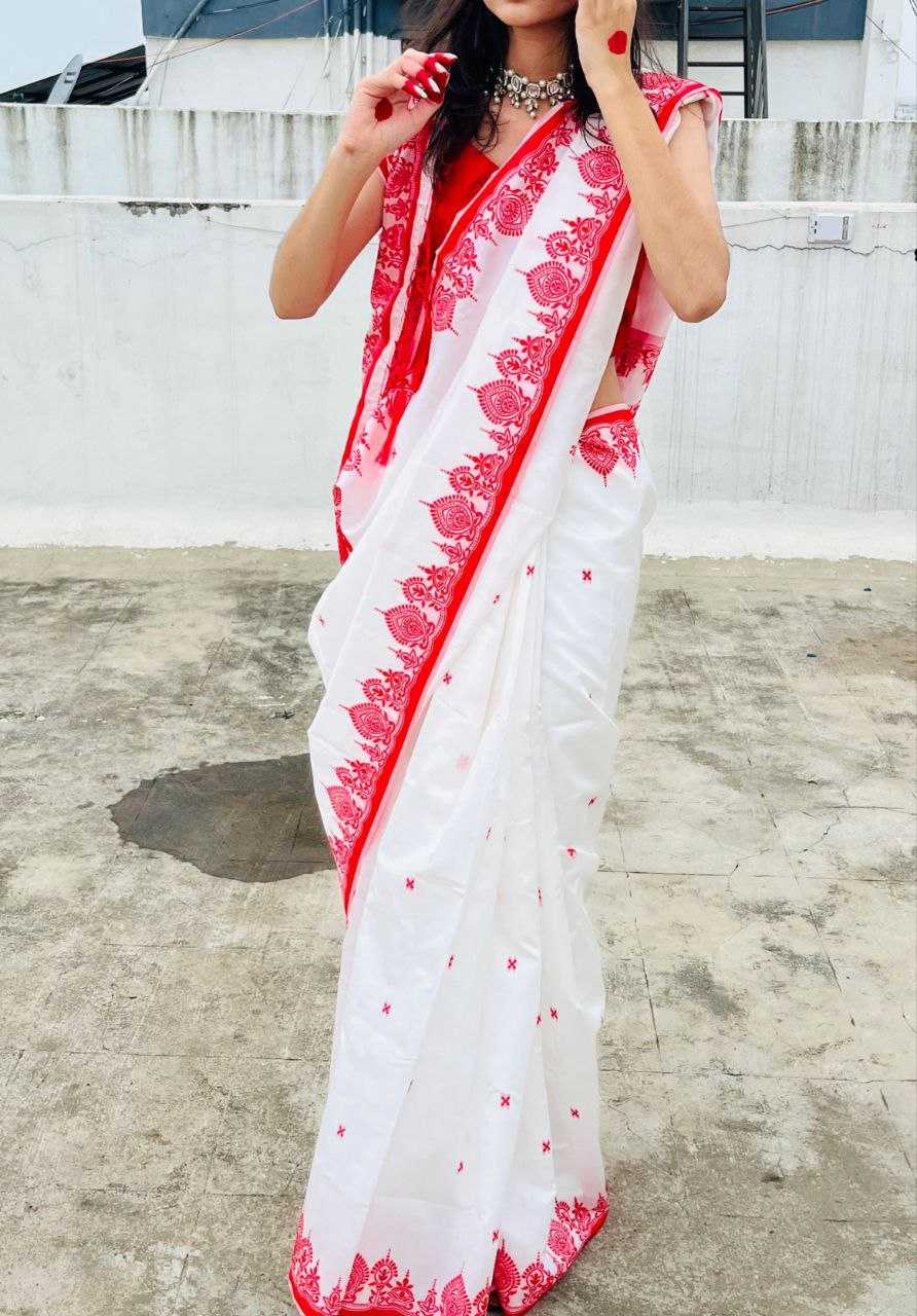 Ynf Silk KESH488 BANSI Sarees Festive Collections Wholesale Traditional Sarees Silk Sarees Durga Pooja Sarees Manufacturer