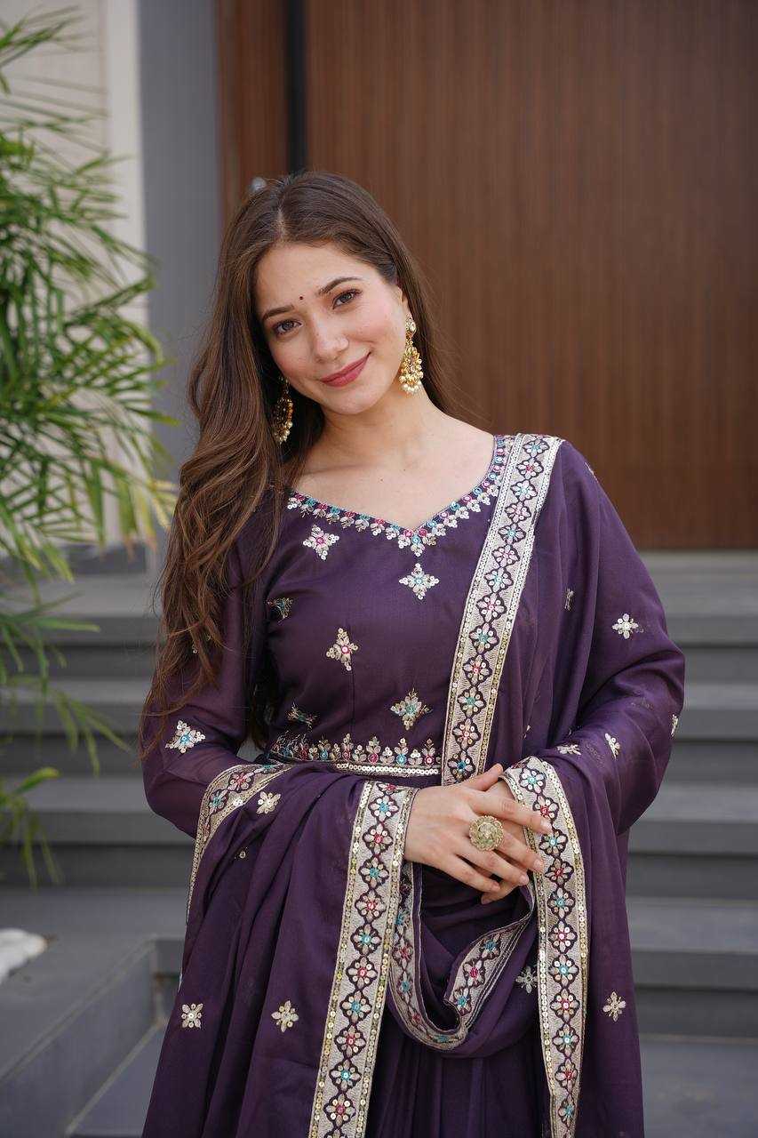 Ynf Silk KESH490 660 Gowns Wholesale Fancy Gowns Embroidery Gowns Silk Gowns Manufacturer