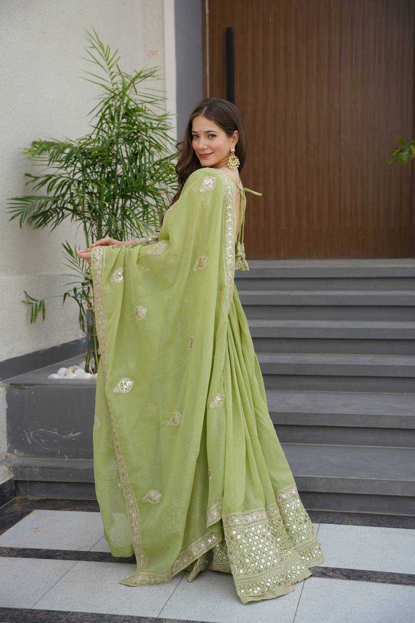 Ynf Silk KESH490 661 Gowns Wholesale Printed Gowns Fancy Gowns Party Gowns Manufacturer