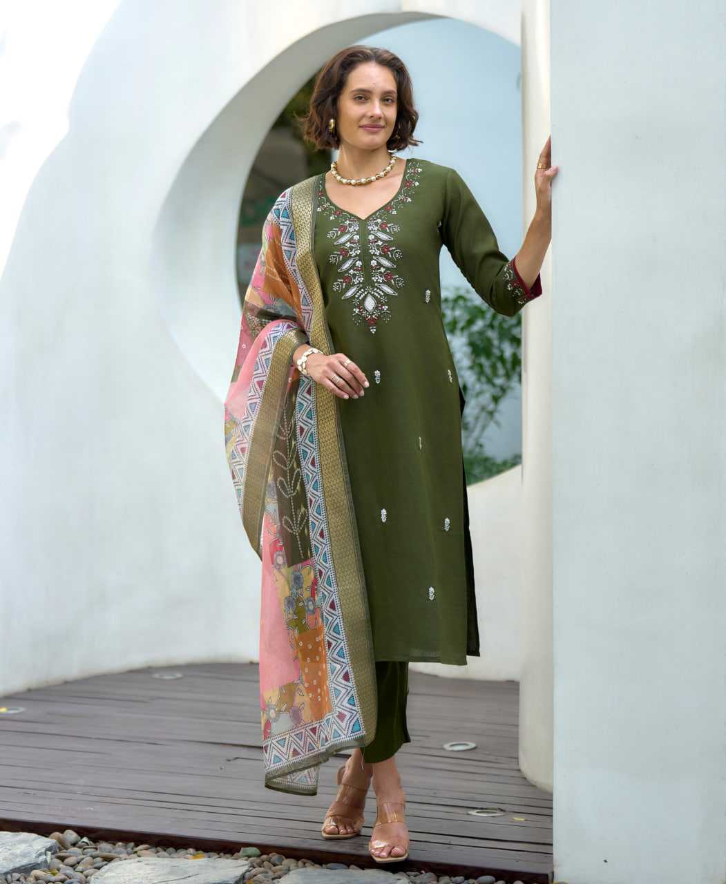 Ynf Silk KESH507 Elasticated Suits & Dresses Wedding Collections Festive Collections Wholesale Ladies Silk Suit Embroidered Suits Party Wear Dresses Manufacturer