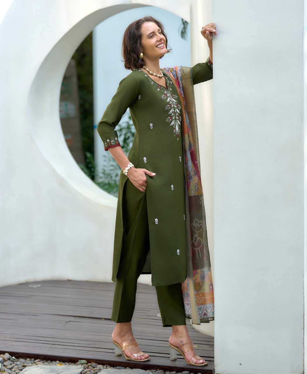 Ynf Silk KESH507 Elasticated Suits & Dresses Wedding Collections Festive Collections Wholesale Ladies Silk Suit Embroidered Suits Party Wear Dresses Manufacturer