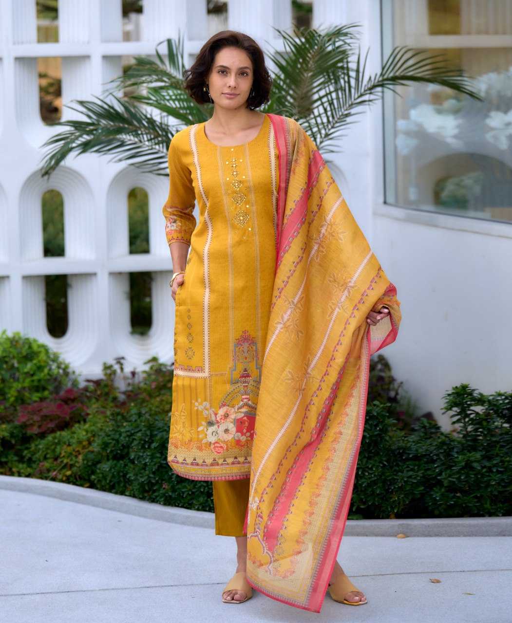 Ynf Silk KESH507 Silk Blend Suits & Dresses Wholesale Ladies Suits Printed Suits Silk Suits Manufacturer