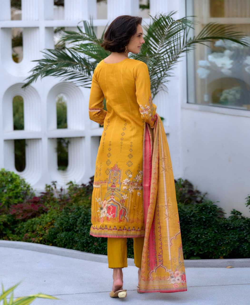 Ynf Silk KESH507 Silk Blend Suits & Dresses Wholesale Ladies Suits Printed Suits Silk Suits Manufacturer