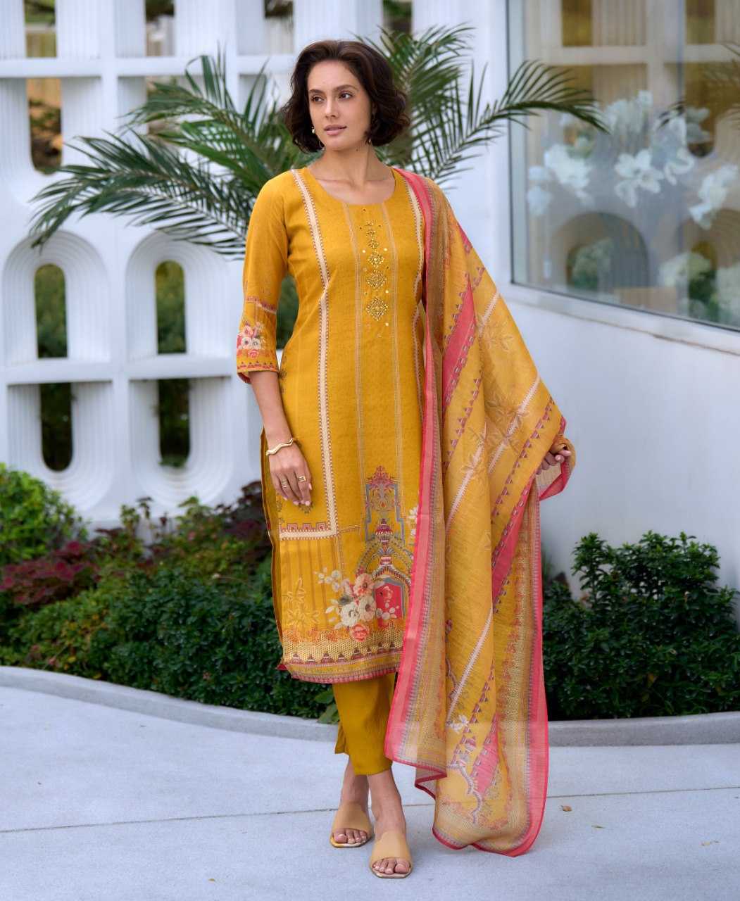Ynf Silk KESH507 Silk Blend Suits & Dresses Wholesale Ladies Suits Printed Suits Silk Suits Manufacturer