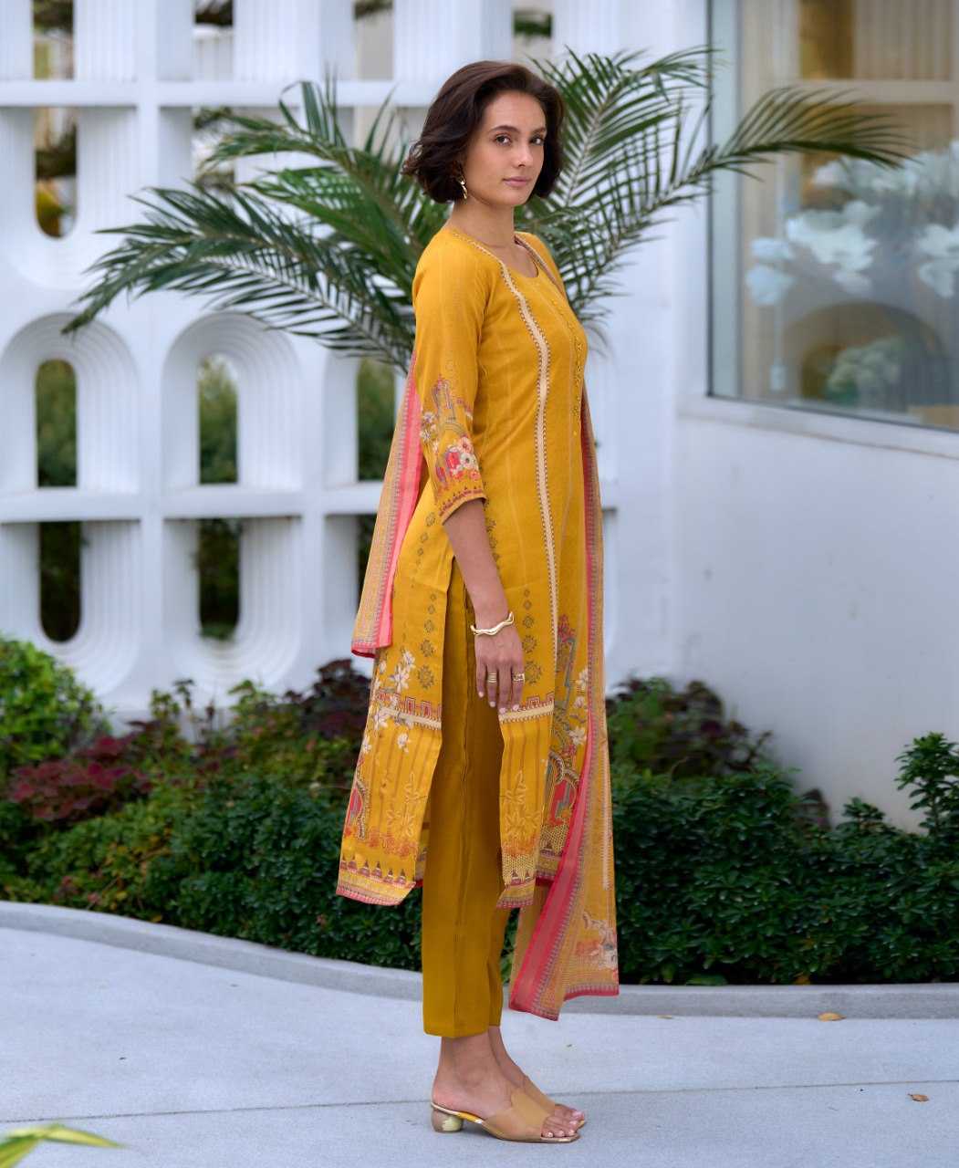 Ynf Silk KESH507 Silk Blend Suits & Dresses Wholesale Ladies Suits Printed Suits Silk Suits Manufacturer