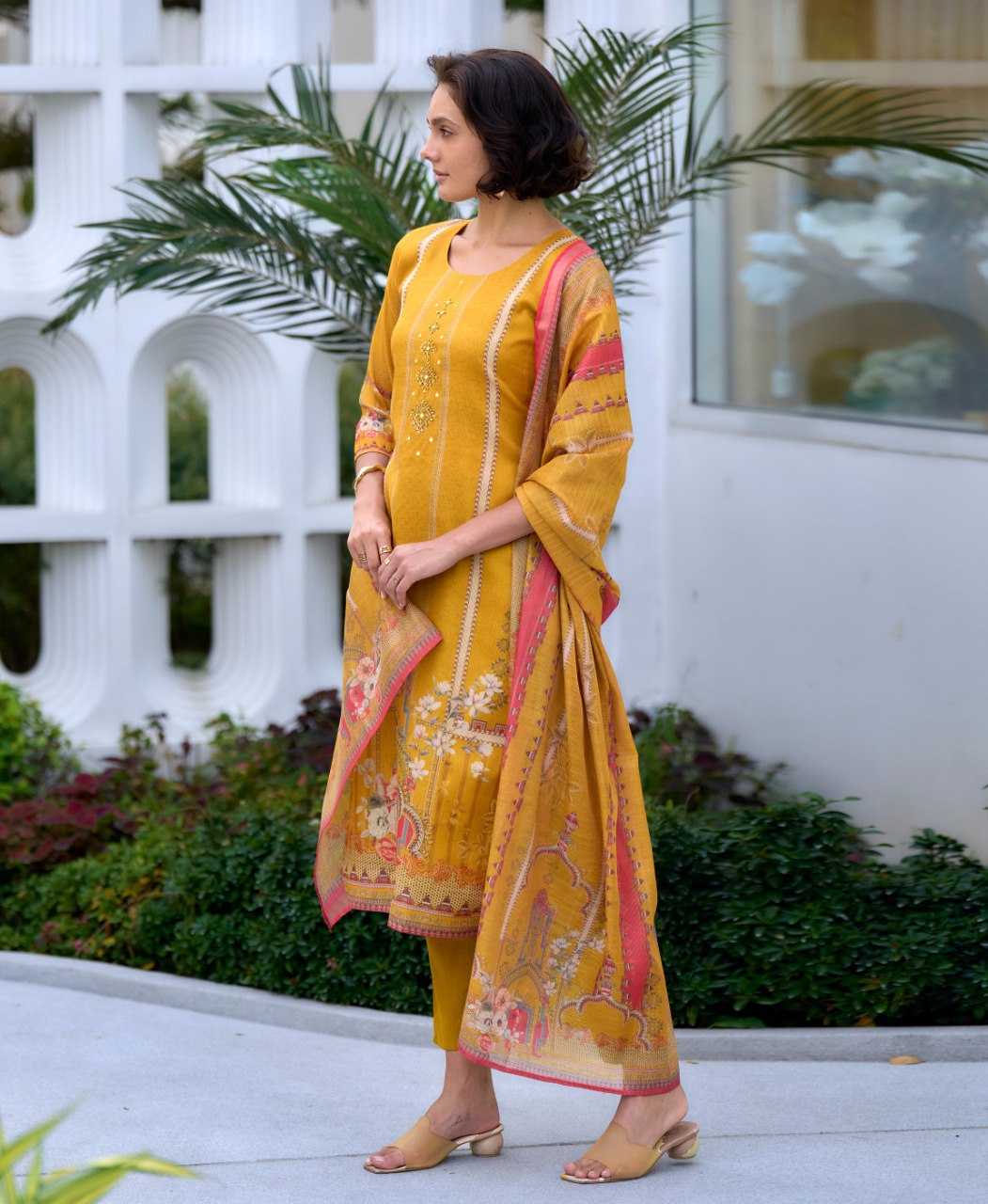Ynf Silk KESH507 Silk Blend Suits & Dresses Wholesale Ladies Suits Printed Suits Silk Suits Manufacturer