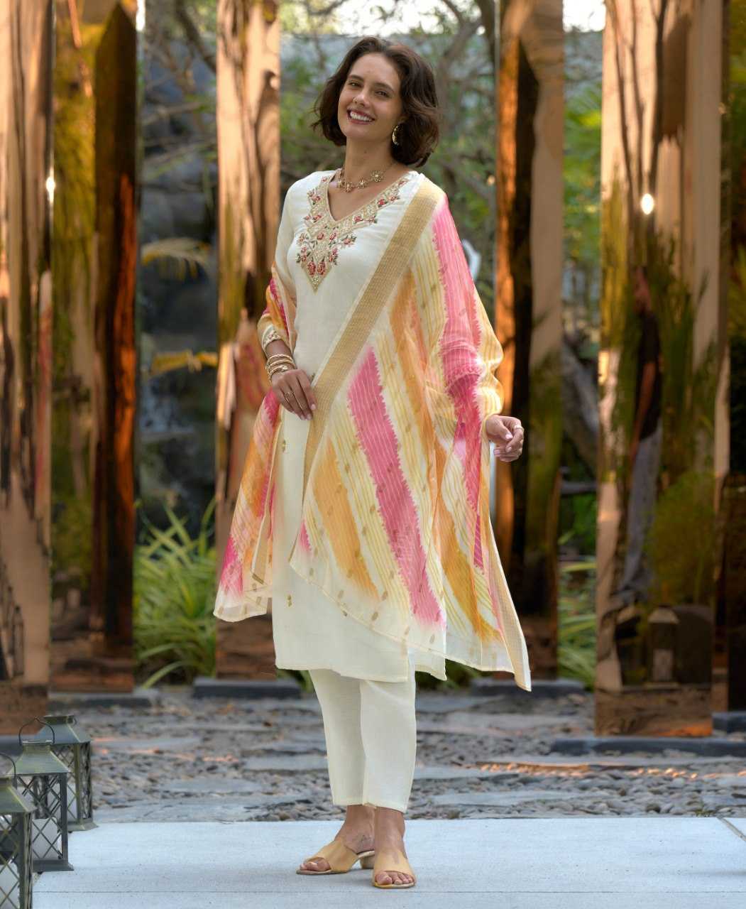 Ynf Silk KESH507 WOLF Suits & Dresses Wedding Collections Festive Collections Wholesale Ladies Silk Suit Straight Cut Suits Embroidered Suits Manufacturer