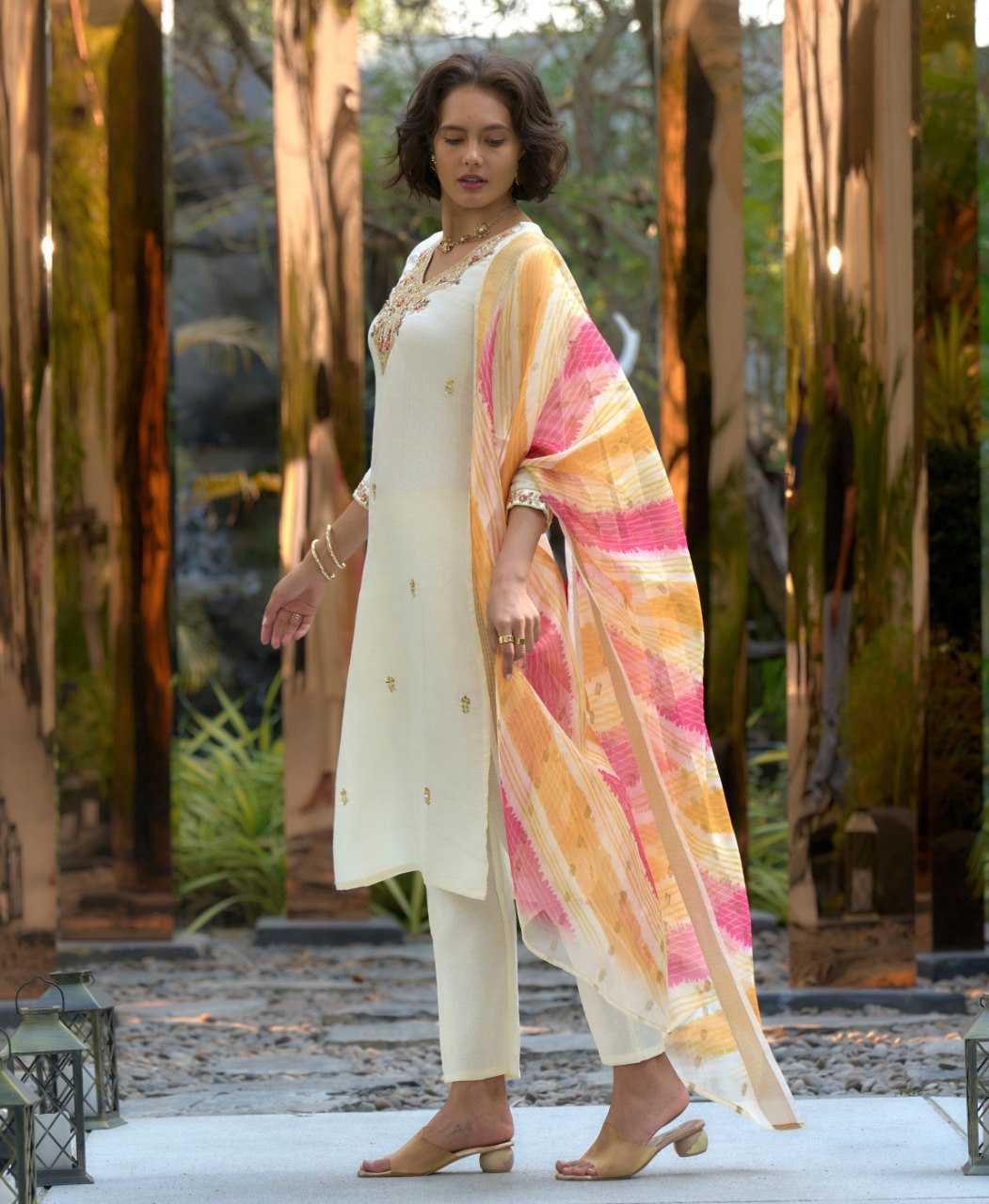 Ynf Silk KESH507 WOLF Suits & Dresses Wedding Collections Festive Collections Wholesale Ladies Silk Suit Straight Cut Suits Embroidered Suits Manufacturer