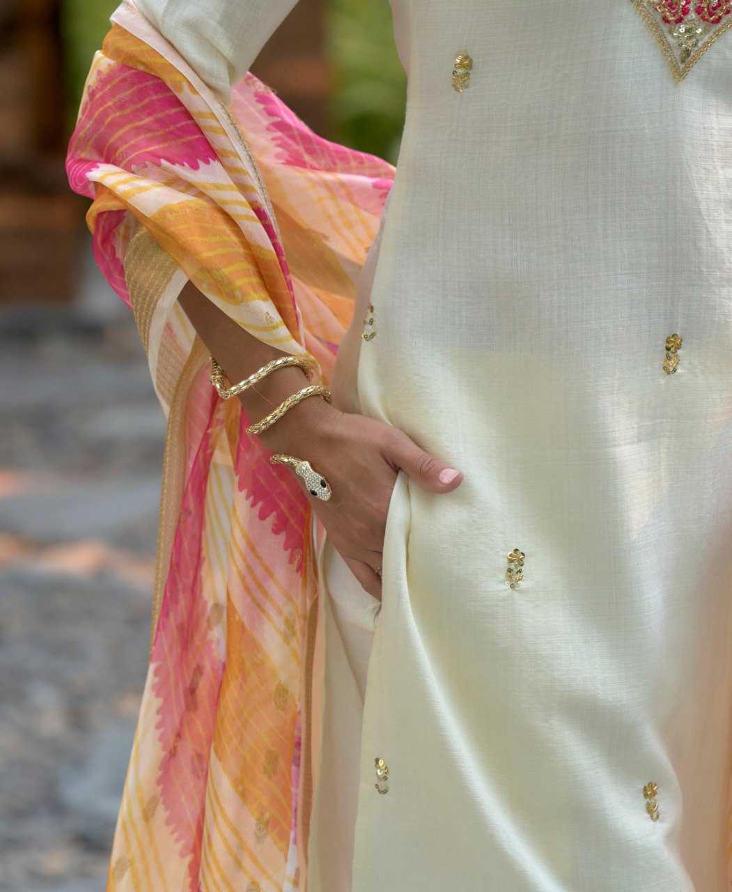 Ynf Silk KESH507 WOLF Suits & Dresses Wedding Collections Festive Collections Wholesale Ladies Silk Suit Straight Cut Suits Embroidered Suits Manufacturer