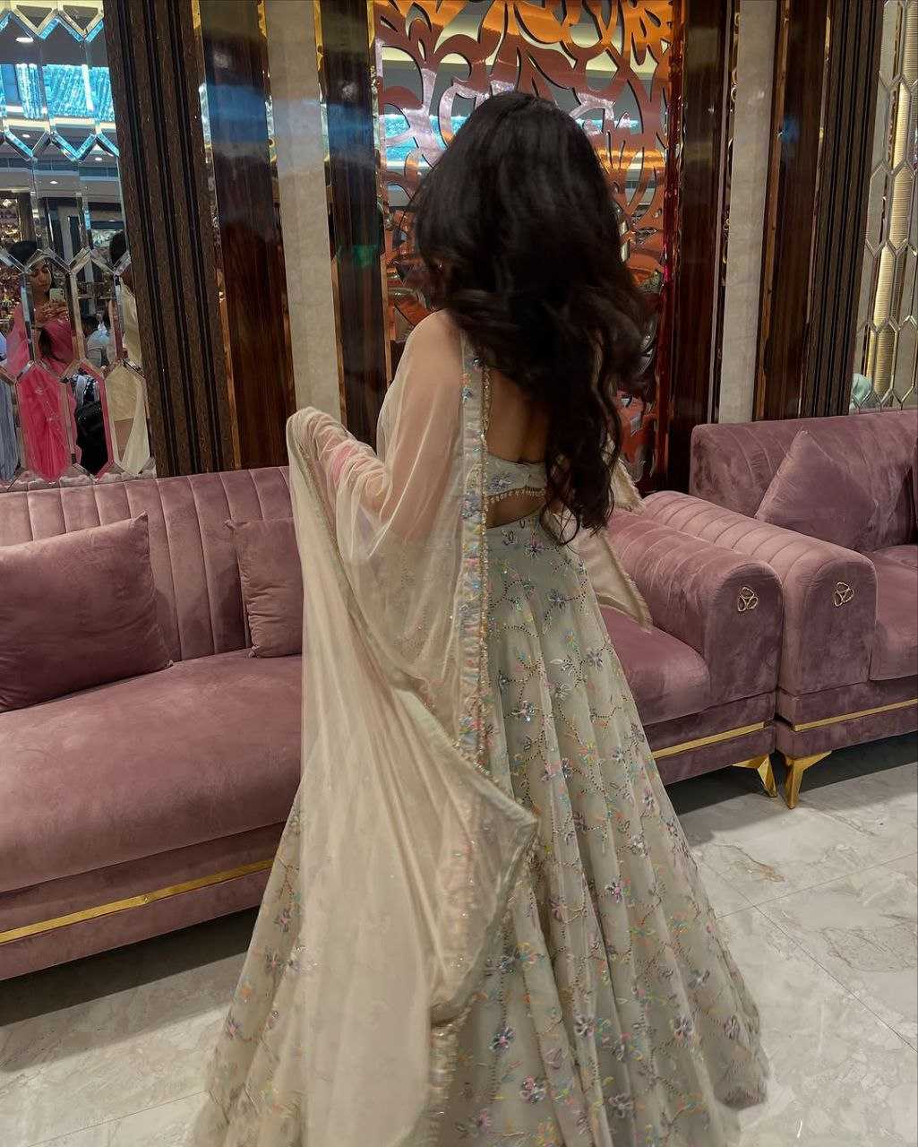 Ynf Silk KESH508 1026 Lehengas Wholesale Silk Lehenga Embroidered Lehenga White Lehenga Manufacturer