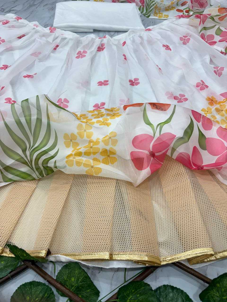 Ynf Silk KESH508 1052 Lehengas Wholesale Fancy Lehenga Printed Lehenga White Lehenga Manufacturer