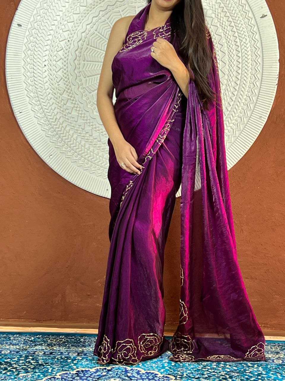 Ynf Silk KESH518 4369 Sarees Wholesale Party Wear Sarees Fancy Sarees Hand Work Sarees Manufacturer