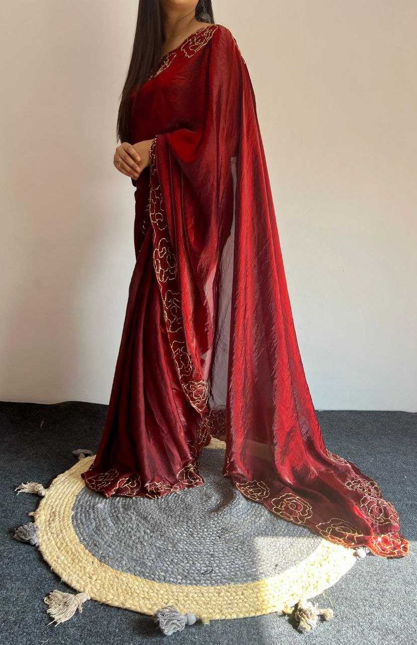 Ynf Silk KESH518 4369 Sarees Wholesale Party Wear Sarees Fancy Sarees Hand Work Sarees Manufacturer