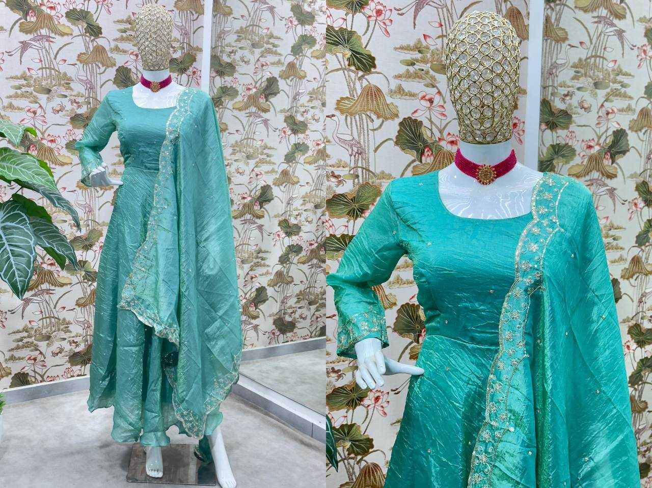 Ynf Silk KESH533 5101 Gowns Wholesale Fancy Gowns Embroidery Gowns Long Gowns Sequin Gowns Manufacturer